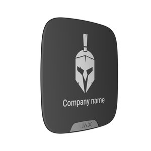 AJAX 120212.63.BL Brandplate Customized Faceplate for Branding StreetSiren DoubleDeck, Black