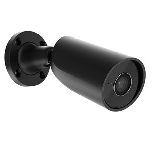 AJAX 79025.217.BL1 BulletCam 5MP Wired AI-Powered Security IP Camera, 4mm Fixed Lens, Black