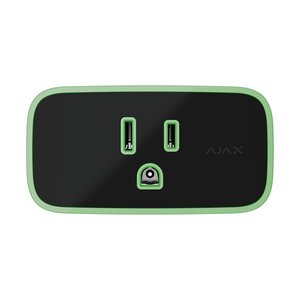 AJAX 126274.214.BL1 Socket Smart Plug, 110–240VAC, Black