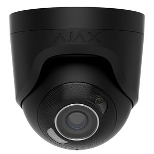 AJAX 126262.197.BL1 TurretCam HL 5MP Wired AI-Powered IP Camera, 85° Viewing Angle, 4mm Lens, Black