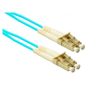 CP Technologies GS-LC2-03-10G OM3/OM4 Duplex Fiber Jumper LC/LC 10 Gigabit, 9.8', Aqua