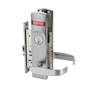SARGENT 72-8237-LE1P-BSP Mortise Lock Black Suede Powder Coat