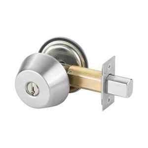 SARGENT 72-485-BSP Single Cylinder Deadlock, Black Suede Powder Coat