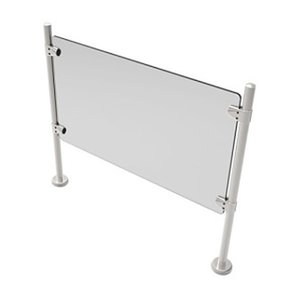ZKTeco R50-Rail Entrance Control Handrail Framing Accessory, Stainless Steel