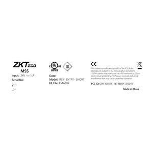 ZKTeco ZK -MSS Entry Swing Gate
