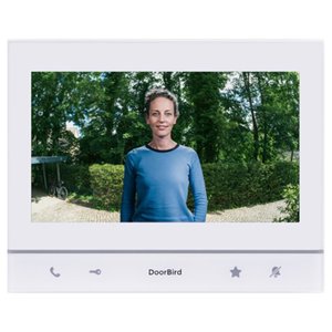DoorBird 429614042 A1103 IP Video Indoor Station, 7" True IPS Touch Display, Polar White