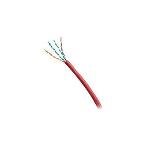 C2G C2G56036 CAT6 Bulk Unshielded (UTP) Ethernet Network Cable with Solid Conductors, Riser CMR-Rated, 1000' (304.8m), Red