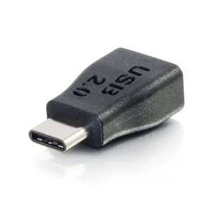 C2G CG28869 USB 2.0 USB-C to USB Micro-B Adapter Converter M/F, Black