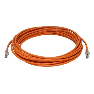 NetSource PCC6B-OR-6 CAT6 Copper Patch Cord, Clear Slimline Boots, Standard, PVC, 6', Orange