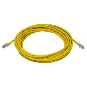 NetSource PCC6B-YL-10 CAT6 Copper Patch Cord, Clear Slimline Boots, Standard, PVC, 10', Yellow