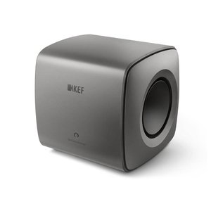 KEF KC62T Compact Subwoofer, Two 6.5" Drive Units, 1000W, Titanium Grey