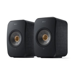 KEF LSX2BK Wireless HiFi Speakers, 102dB, Carbon Black