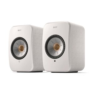 KEF LSX2CW Wireless HiFi Speakers, 102dB, Cotton White