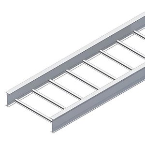 Cablofil 06-4A12B-S120-18 4" ITray PW Ladder Cable Tray, Straight Section, Aluminum, 120" L x 18" W