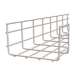 Cablofil CF105/500EZ Basket Cable Tray BS with Corrugated Edges, 3m, Zinc