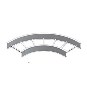 Cablofil LD-4A-90HB12-12 4H 90° Horizontal Cable Tray Elbow, 12" W, 12" Bend Radius, Aluminum Alloy