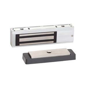 Schlage M420 628 M400 Series 500 lb Electromagnetic Lock 12/24VDC Surface Mount, Satin Aluminum