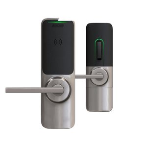 Schlage XE360-M-OF-D-SM-P6-LAT-626-09-666-K510-4 Wireless Electronic Lock, Mobile‑Enabled, Office Function, Latitude Lever, Satin Chrome