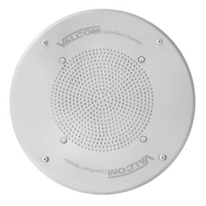 Valcom VIP-140A-IC 8" IP Clean Room Ceiling Speaker, Round, One-Way / Talkback Programmable, InformaCast