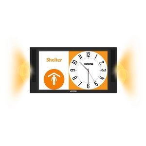 Valcom VIP-LD221W 22" LCD Display Speaker with Flashers, Wall Mount