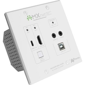 AVPro Edge AC-MXNET-1G-EV2WP-B MXnet Evolution II Wall Plate Encoder, White