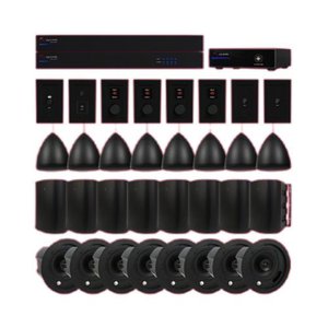 Episode EA-COM-EBMS-BND-L-BL Solution musicale d’affaires Ensemble audio commercial, grand, noir