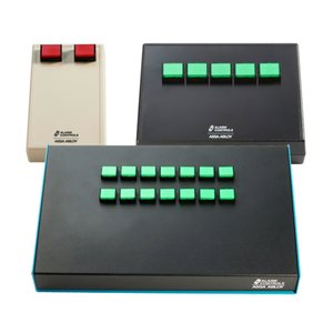 Alarm Controls DTC-M2K6DBV1 DTC Desktop Console M2 with 6-Way DPDT Alternate Switches, Blue Lens, Black