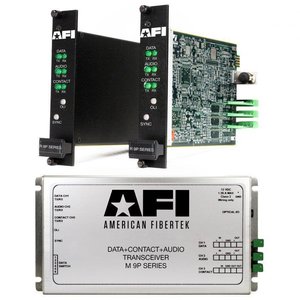 AFI MT-9P59C Multi-Protocol Bi-Directional Data and Contact Module Transmitter, Multi-Mode, 1-Fiber