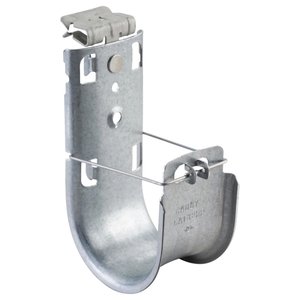 nVent CADDY CAT32HP58SM Cable Support J-Hook with Hammer-On Flange Clip, 60lb Static Load Capacity