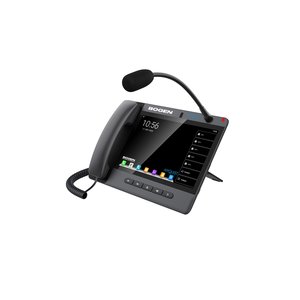 Bogen NQ‑ZPMS‑G2 Nyquist Zone Paging Microphone Station with 10.1" Touchscreen and Gooseneck Microphone, Black