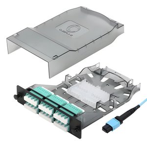 Cleerline CTG-MTLC24-SMU-A HD MTP Elite 24-Fiber Cassette, SM(OS2), 1x24F MTP Male to 24 Quad LC/UPC, Type A