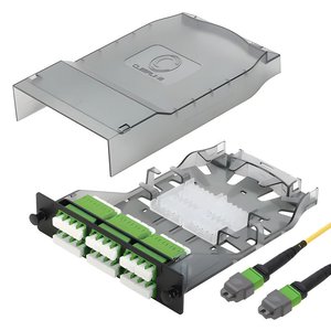 Cleerline CTG-MTLC2X12-SMA-U HD MTP Elite 24-Fiber Cassette, SM(OS2), 2x12F MTP Male to 24 Quad LC/APC, Type Universal