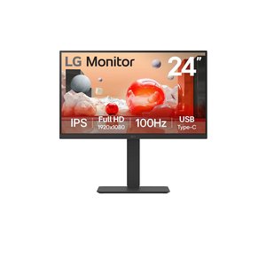 LG Pro 24BA650-B 24" IPS FHD Monitor with Built-in Speakers, Built-in KVM Switch, and UBC Type-C