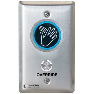 Camden CM-242M/40 ValueWave+ Single-Gang Microwave Hands-Free Touchless Switch, Manual Switch Override, Blank Faceplate, CM-34BL Compatible