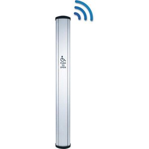 Camden CM-7436K/20 CM-74 Series 36" Column Push Plate Switch with Kinetic Wireless Transmitter, Anodized Aluminum