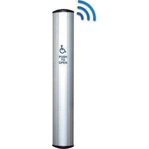 Camden CM-7536K/20 CM-75 Series 36" Column Push Plate Switch with Kinetic Wireless Transmitter, Aluminum