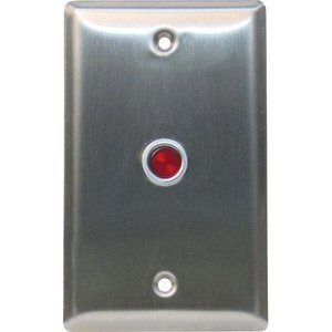 Camden CX-LED1/51R CX-LED Series Single Gang LED Plate with “Occupied When Lit” Text, Red LED, Stainless Steel