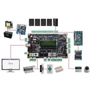 Keyscan KC4A 4-Door Access Control Unit, Onboard LCD Screen, Built-in TCP/IP Port