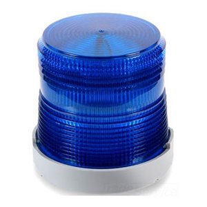 Kidde 48SINB‑G1‑20WH 4‑9/32″ Steady‑On Incandescent Beacon, 24VDC, Blue