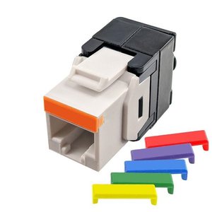 Simply45 S45-3500W Keystone Jack, White CAT5E, Toolless