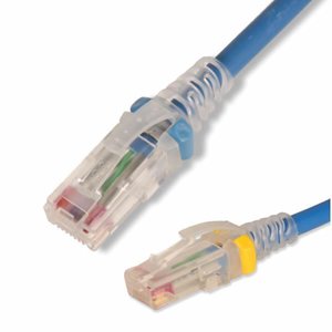 Siemon MC6-07-07-28 SkinnyPatch CAT6 28/4 UTP Stranded Copper Patch Cord, RJ-45, 7', Green
