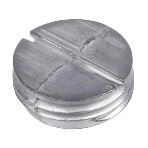ABB PLG-3-RD 1" Close-Up Plug, Silver Zinc