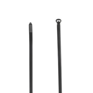 ABB TY527MX High Performance Cable Tie, Length of 340.36mm (13.4") for Bundle Diameter up to 102mm (4"), Nylon 6.6, Black