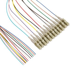 ICC ICFOJSTG03 10G OM3 LC Fiber Optic Splice Kit, Pre-Terminated 12-Fiber 900µm Buffered Cable, 3m