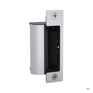 HES 1006CLB-F-12/24D-630 1006 Series Electric Strike, Includes Faceplates for Latchbolts, 12/24V, Satin Stainless Steel