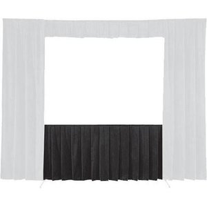 Da-Lite 36727 Fast-Fold Skirt for Select Screens, Deluxe Frame, 56.5" x 102.5", 16:9, 115", Black Skirt