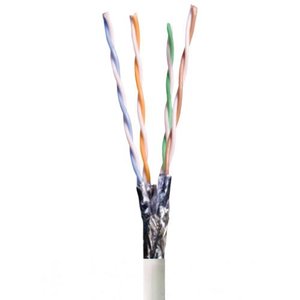 Proterial Cable 30245-008WH3 CAT7 S/FTP Solid Copper Ethernet Cable, White