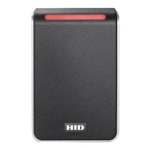 HID 40NKS-01-0063HK Signo 40 Contactless Smartcard Reader, Pigtail Connection, Seos Profile, 0063HK Configuration, Black with Silver Trim