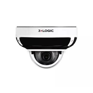 3xLOGIC VX-5M28-MD-IAW -02 VISIX 5MP Vandal Proof Mini-Dome IP Color Camera with Separate IR Band, Indoor / Outdoor, 2.8mm Lens Fixed