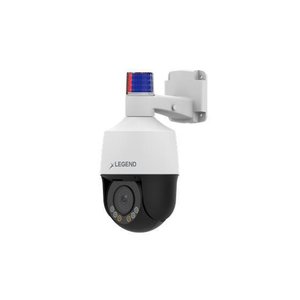 Inaxsys INLGDO5ADPTZ Legend Series 5MP AI Active Deterrence Outdoor Mini PTZ IP Camera, White